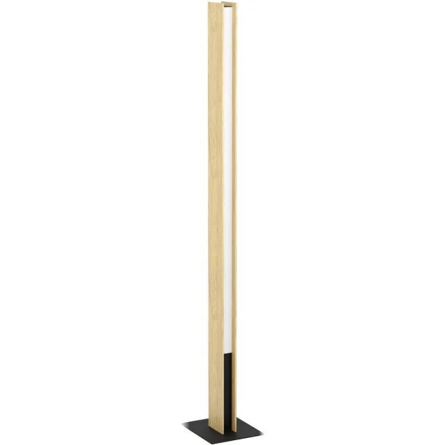 EGLO connect.z Anchorena-Z Smart Vloerlamp - LED - 150 cm - Bruin/Zwart/Wit - Instelbaar RGB & wit licht - Dimbaar - Zigbee