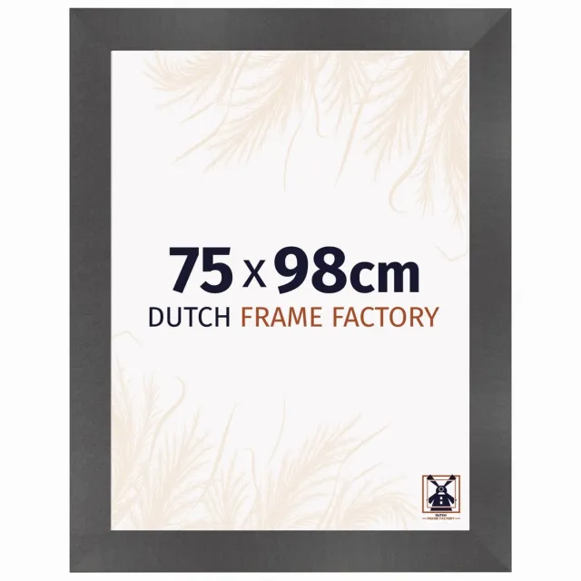 Dutch Frame Factory Fotolijst 75x98 cm - MDF - Zwart Mat - Praag