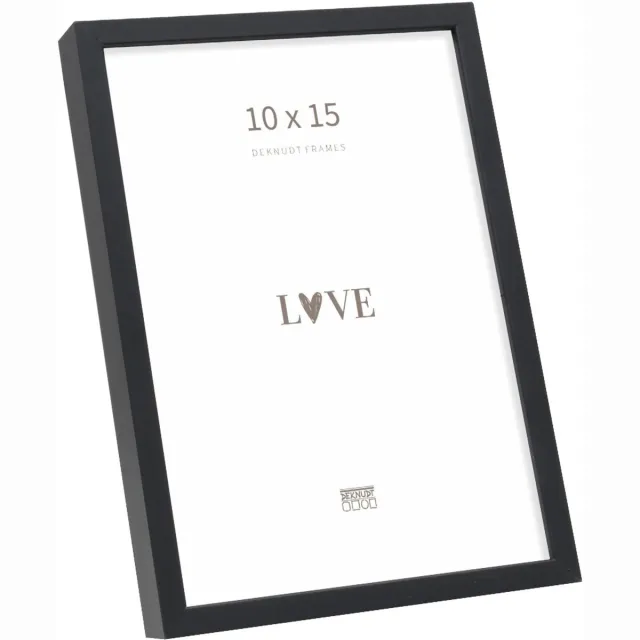Deknudt Frames fotolijst S029S2 - smal mat zwart aluminium - foto 10x15 cm