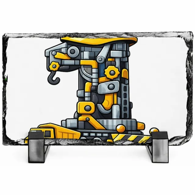 Mr Cadeautjes Leisteen rechthoek 14 x 9 - design Een grote cijfervorm opgebouwd uit tuin- en groeielementen| cadeau Wit