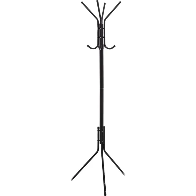 5Five® 5Five Kapstok - Zwart - Metaal - 8 ophanghaken - 51 x 44 x 171 cm