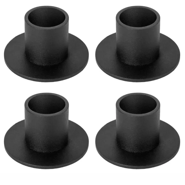 Ynkkvre 4 stuks - Kandelaars - Kaarsenhouder - Kaarsenstandaard - metalen kaarsenhouders - moderne kaarsenhouders - woondecoratie - voor de woonkamer, feesten, Kerstmis, bruiloften - Φ2.5 cm - 5*2.7 cm - zwart