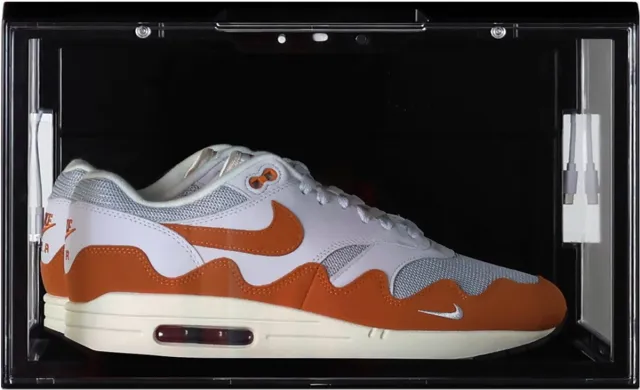 Sneakerstack LED Sneakerbox Zwart – 1 stuks - Stapelbare Schoenenbox – Past tot schoenmaat 48 – Premium Opbergbox LED zwart