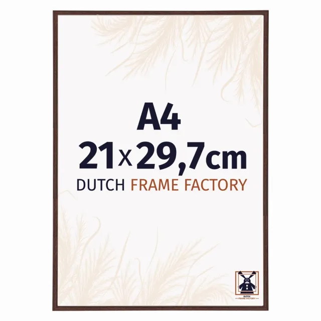 Dutch Frame Factory Fotolijst A4 21x29,7 cm - Kunststof - Bruin - Angers
