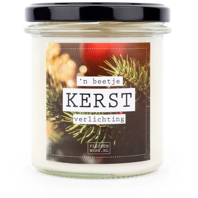 Flessen werk Kaars groot - Een beetje KERST verlichting Wit
