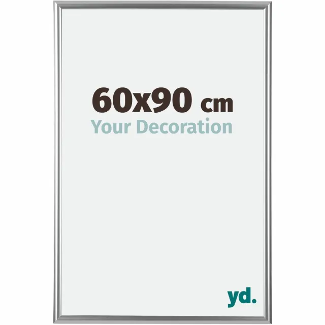 yd. Your Decoration - Fotolijst 60x90 cm - Kunststof - Zilver - Bordeaux