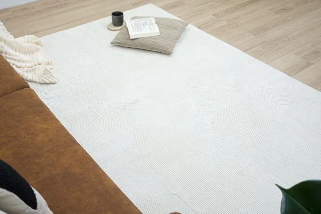 flycarpets Aurelia Modern Vloerkleed - Creme - 200x290 cm Cream