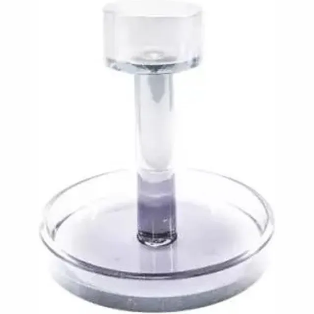 Home Society kandelaar glas moos xl - 11.5x12cm transparant