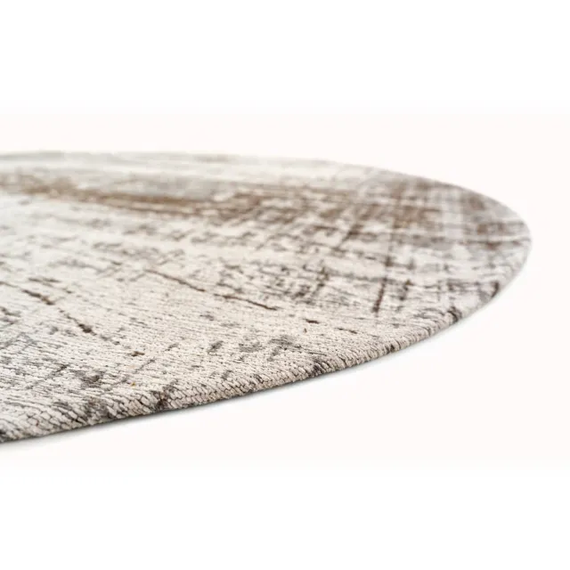 Louis de Poortere Wasbaar Binnen & Buiten Vloerkleed - 290 x 290 cm - Louis De Poortere Griff Concrete Jungle - Laagpolig Tapijt - Gerecycled PET - Made in Belgium - Circulair Beige
