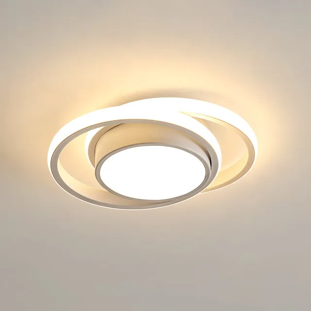 Riserva LED Plafondlamp Rond - 32W - 3000 lm - 3000K Warm Wit - Wit - Moderne Plafonnière voor Woonkamer, Slaapkamer, Keuken en Eetkamer