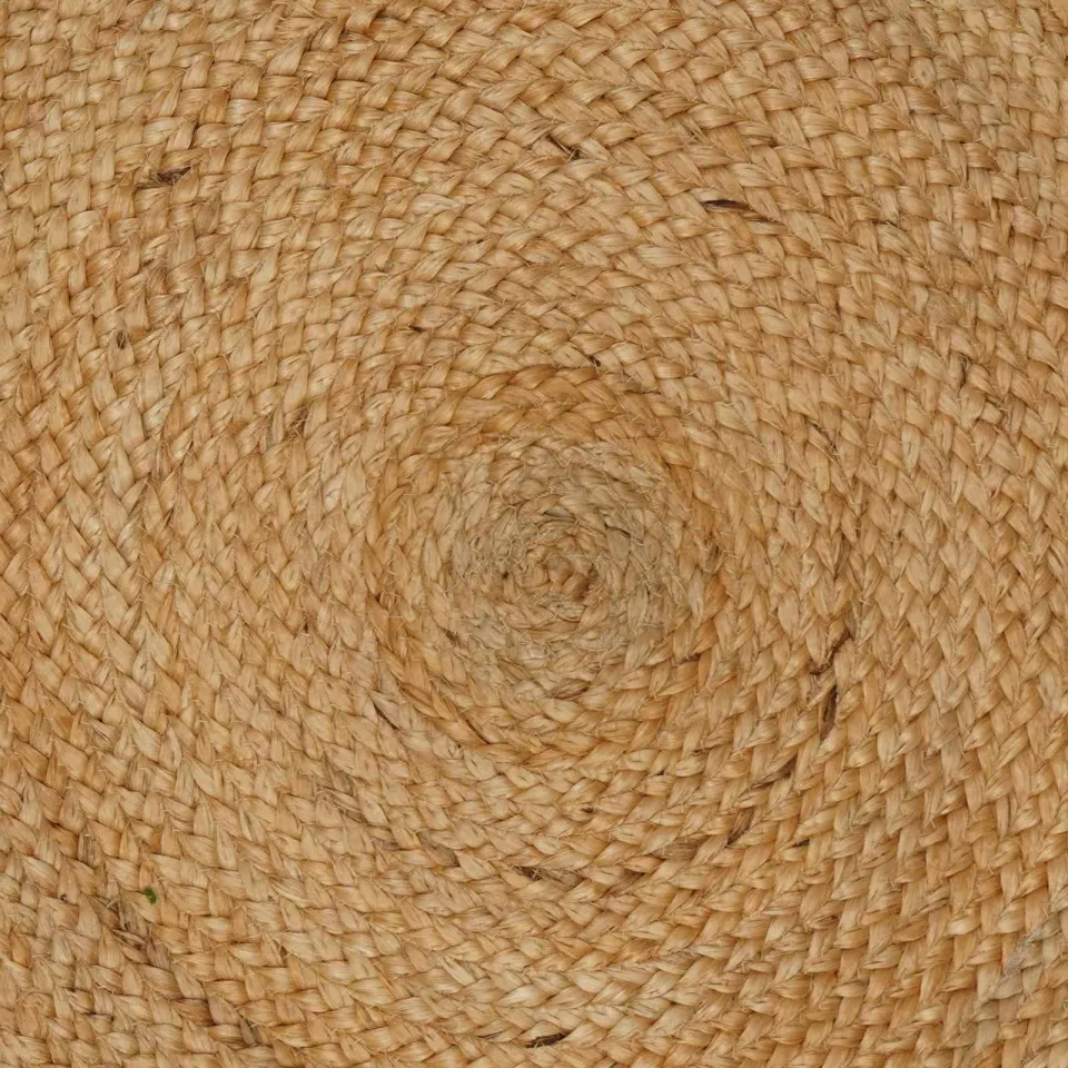 vidaXL Vloerkleden Naturel Ø 90 cm Jute, foto 2