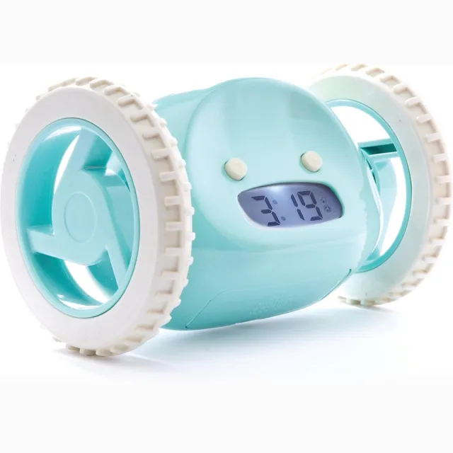 Clocky Alarm Klok op Wielen - Lichtblauw - CL-BLUE
