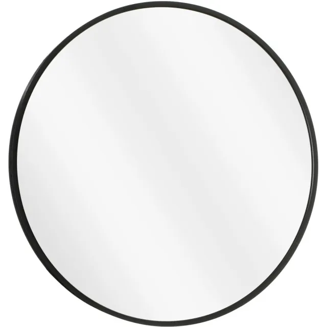 Mica Decorations spiegel Rossi (Ø50 cm) zwart