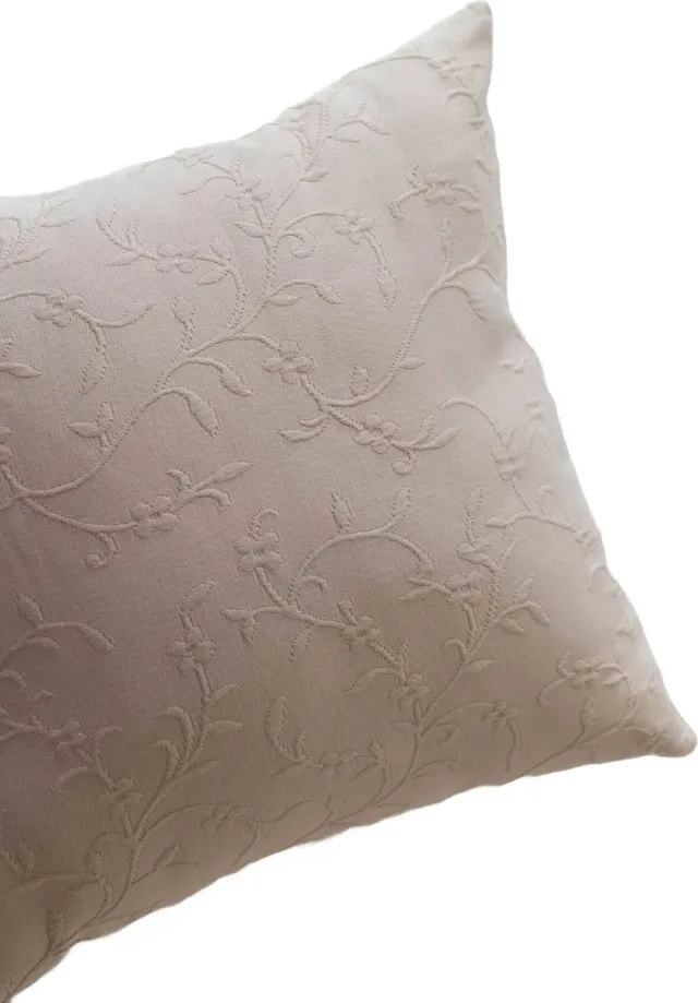 Pimlico Kussenhoes / Kussenovertrek | Flora - Jacquard Katoen - Vierkant - Roze - 50x50 cm