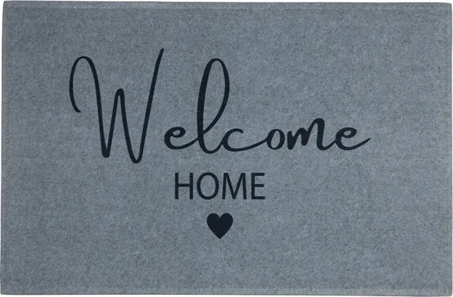Mars & More deurmat welcome home grijs 75x50cm