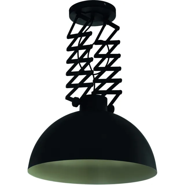 Eglo Donington Plafondlamp - E27 - Ø 45 cm - Zwart/Crème