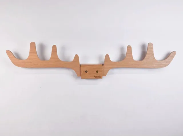 RM Design Wandkapstok - Hertengewei - Eiken - 3 x 4.5 x 16 cm - RM Design naturel hout