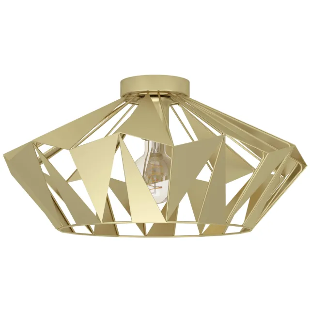 EGLO Carlton Plafondlamp - E27 - Ø 47 cm - Goud - Staal