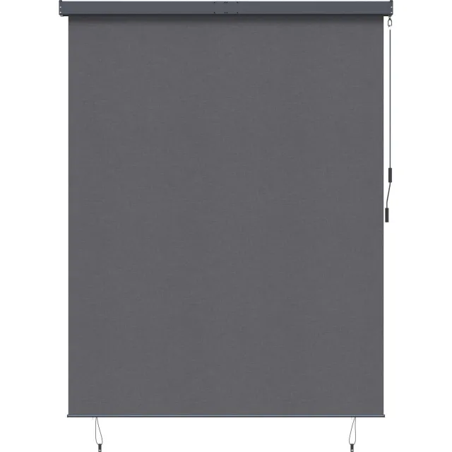 vidaXL Rolgordijn Antracietkleurig 200 x 250 cm Stof en Aluminium Anthraciet