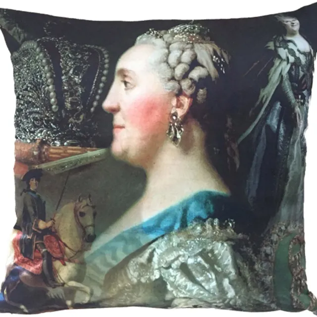 MA-Feeling Sierkussen Catharina (Multi, 70x70 cm) - Fluweel - Uniek cadeau - Handgemaakt - Duurzaam