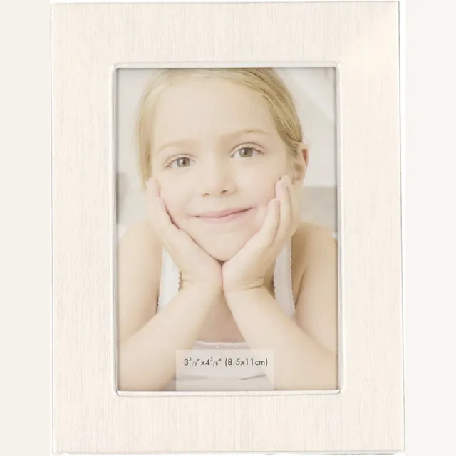 Cepewa Aluminium fotolijst rechthoek - zilver - voor kleine portret foto van 5,5 x 8 cm