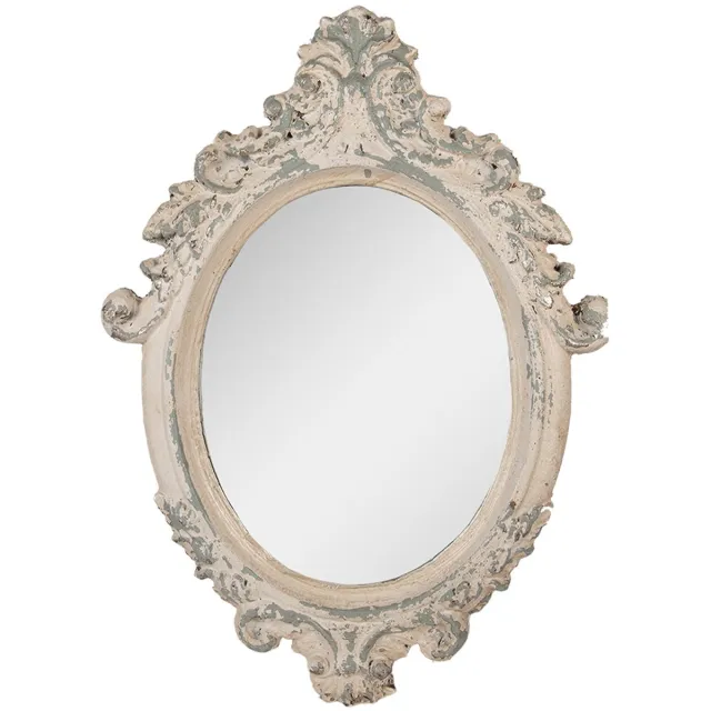 Clayre & Eef Spiegel 46x3x64 cm Beige Metaal
