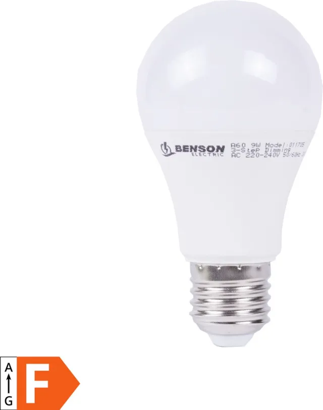 Benson Slimme LED-lamp met dag/nacht sensor - 9W - 2700K - warmwit - IP54 Warm wit