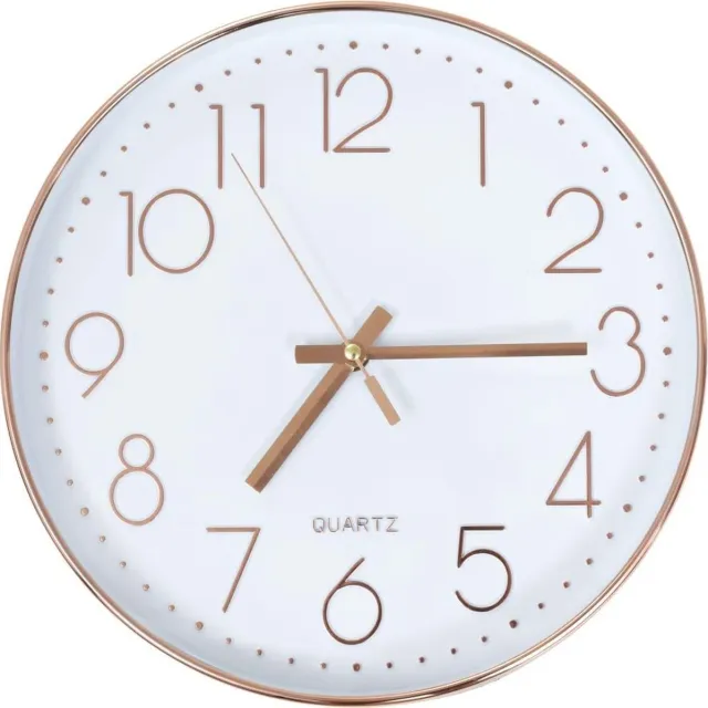 vidaXL Wandklok - 30 - cm - roségoud