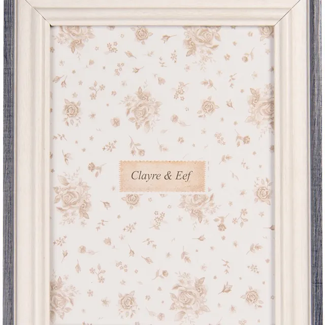 Clayre & Eef Fotolijst 10x15 cm Wit MDF