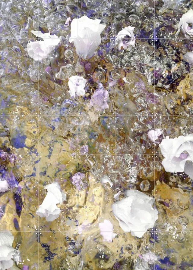 IXXI White Purple Gold, Angelo Cerantola - 100 x 140 cm - Grote wanddecoratie en posters - Fotografie, Gang, Trap Paars