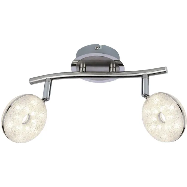 Globo LED plafondspot Plafondspot chroom nikkel mat verstelbare spot 27,7 cm zilver