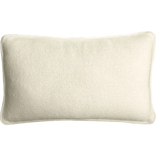 Malagoon Abbey white structure recycled wool rectangle cushion