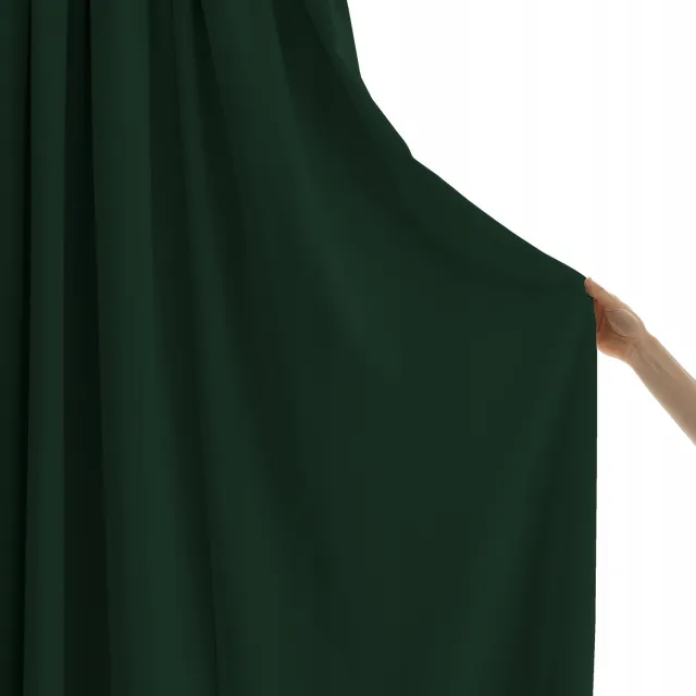 PRESTIQUA Verduisterende Gordijn 150x415 cm - Zacht Fluweel - Donkergroen