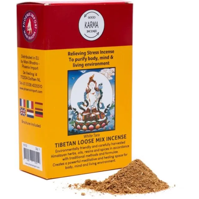 Gangchen Himalaya Tibetaans Wierookpoeder - Stress, Spanning en Depressie Verlichtend - 135 gram Meerkleurig