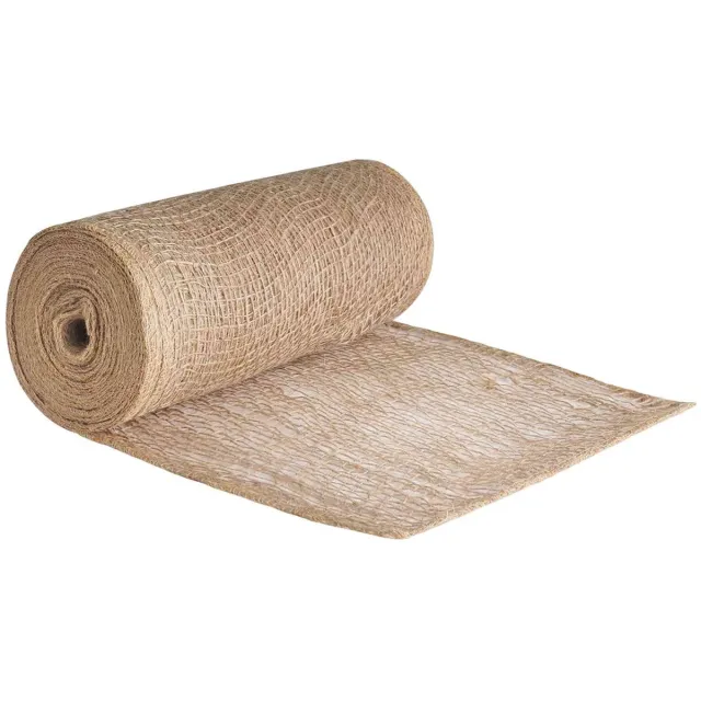 vidaXL Tuin - Jute - Net - 25 - cm - x - 10 - m - 90 - gsm - 100% - Tossa - Jute - Naturel