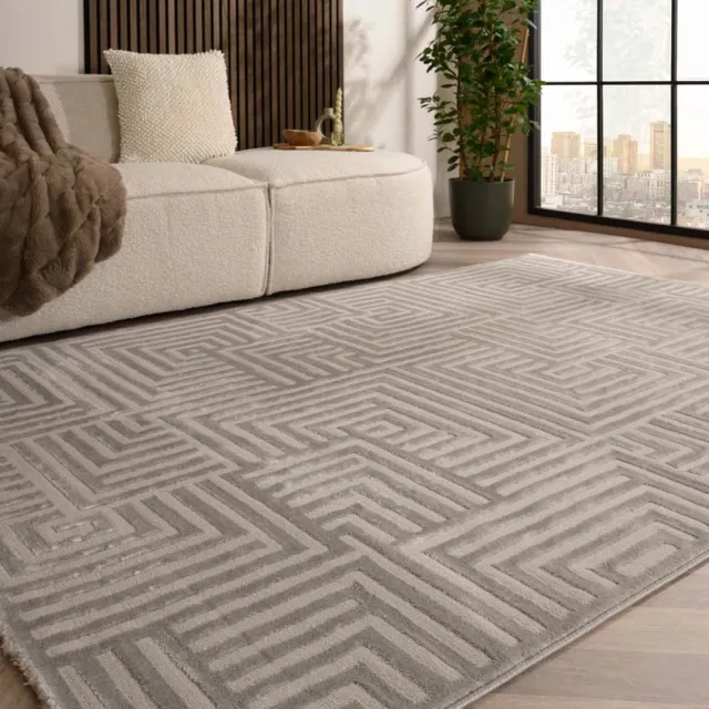 TrueWeave Scandinavisch vloerkleed - Serene Voss zilver 120x170