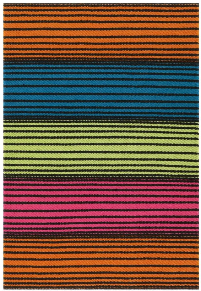 Dutch XXL Wollen Vloerkleed | Tapijt | Craft | Strepen | Multikleur