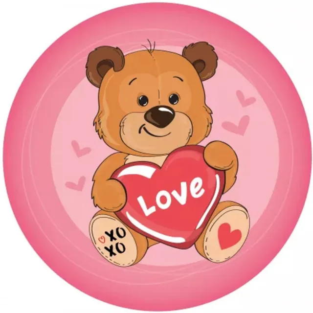 Teddy Bear Love sierkussen 36X36 cm Pink