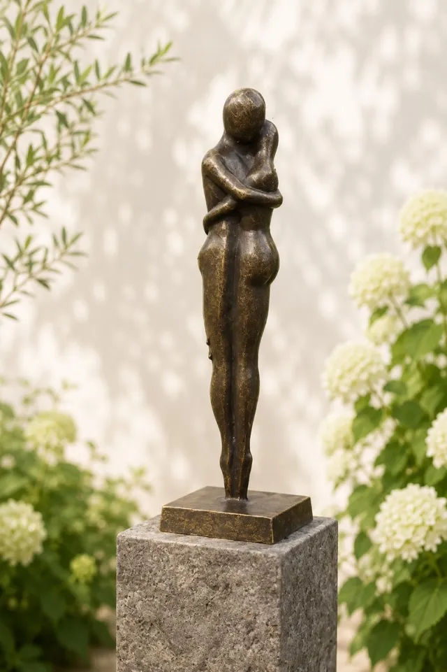 Bronzartes LIEFDESPAAR / BRONZEN BEELD / MODERN BRUIN