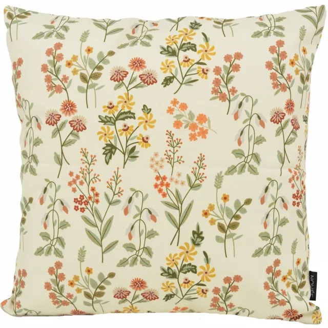 NOVÉE Sierkussen Mae Bloom Crème - Outdoor | 45 x 45 cm | Katoen