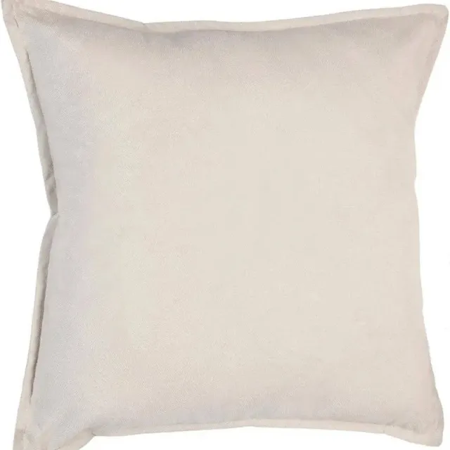 Atmosphera Créateur d'intérieur® Sierkussen Link - ivoor wit - velours - 45 x 45 cm