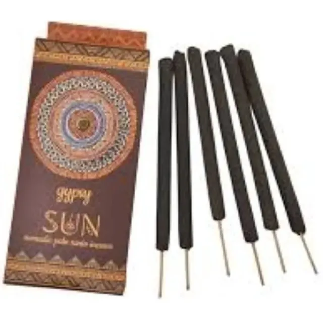 AUM Fragances Natuurlijke wierook - Zigeuner Nomadische dikke Wierook smudge - ZON 6 stiks naturel