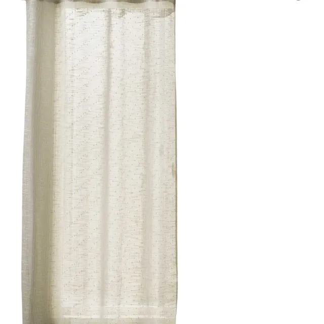 Douceur d intérieur Douceur d'intérieur - Gordijn met ogen NEMO LIN, 140 x 260 cm, linnen effect Beige