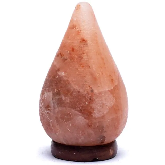 Phoenix Import Mani Bhadra Zoutlamp druppelvorm met snoer en LED 13 cm x 13 cm x 18 cm oranje