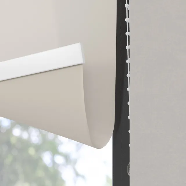 Dutchblinds Rolgordijn - lichtdoorlatend - Beige - 50x275cm - Raamdecoratie op maat