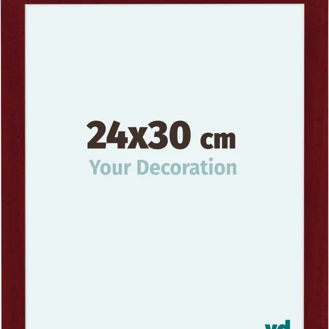 yd. Your Decoration - Fotolijst 24x30 cm - MDF - Wijnrood Geveegd - Como