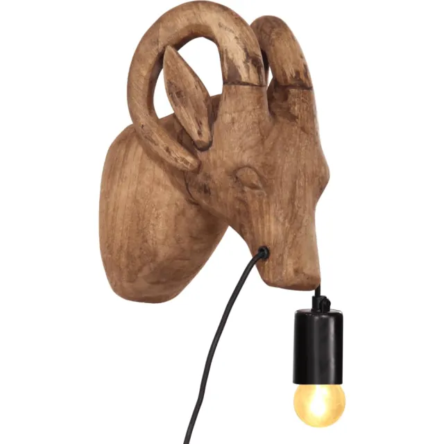 vidaXL Wandlamp dierenvorm 25 W 15x24x25 cm Bruin