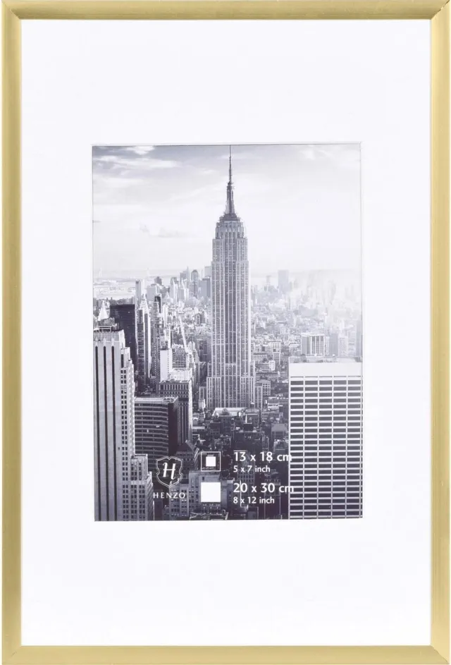 Henzo Fotolijst - Henzo - Manhattan - Fotomaat 20x30 cm - Goud