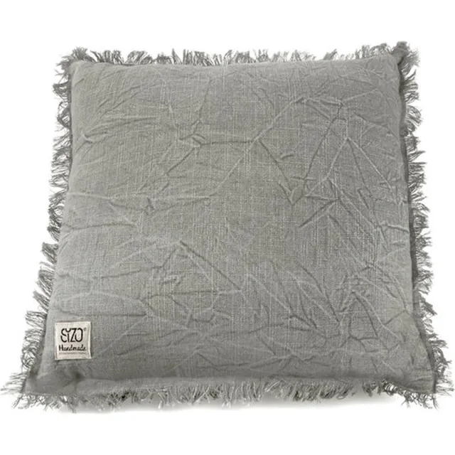 Sizo Sierkussen|kussen Grey Handgemaakt - Grijs - 45 Cm X 45 Cm