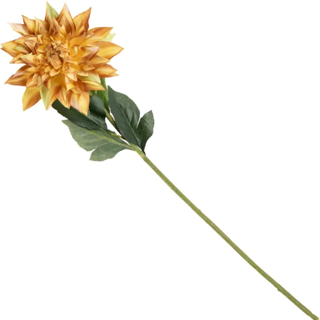 homebound by ky Kunstbloem chrysant 80cm geel bruin
